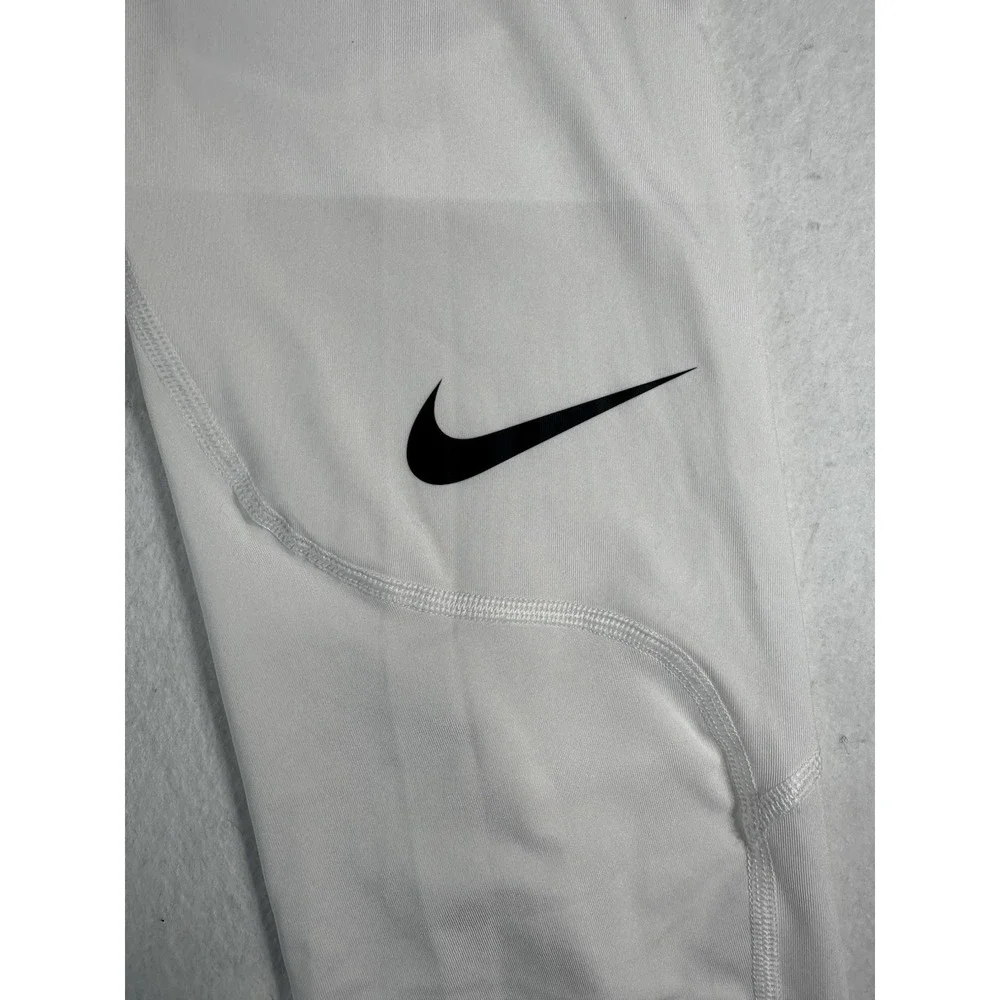 Nike Pro Dri-FIT Compression Tights Men's Medium White Athletic Base Layers